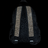 Leopard-print bagpack with stones